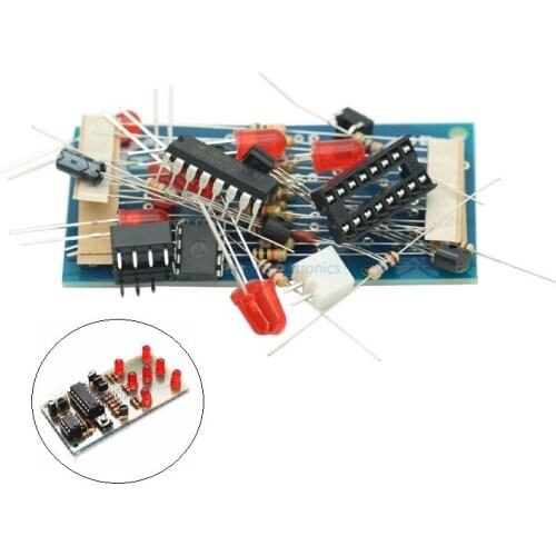 Electronic Dice NE555 CD4017 DIY Kit 5mm Red LEDs 4.5-5V ICSK057A Electronic Fun Kit