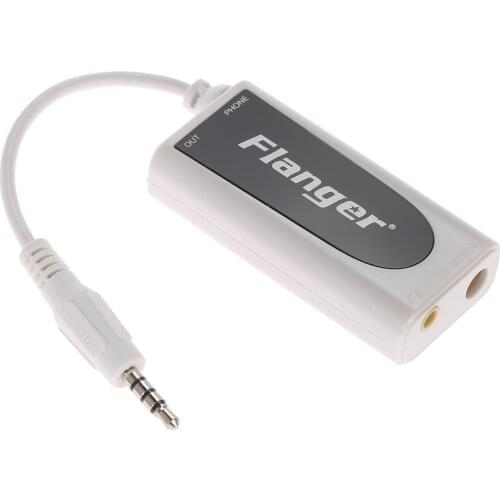 Flanger Fc-21 Guitar Converter Electric Guitar Bass Mobile Phone White Guitar Bass for Android iOS phone/pad Guitar Accessories