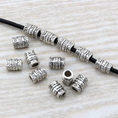 Hot Sale ! 15Pcs Zinc Alloy Aztec Tube Beads Spacer 5mmx7mm D10