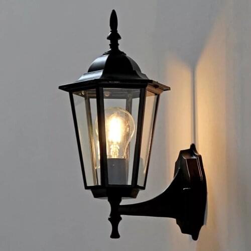 HAWBOIRR LED European style simple outdoor villa balcony waterproof rust retro corridor lamp indoor living room wall lamp