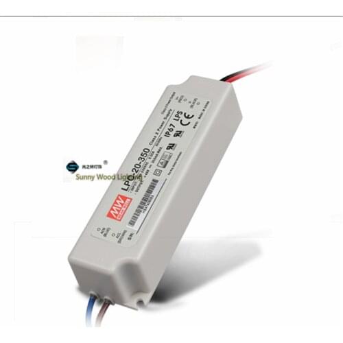 IP67 LPS Class 2 ,350ma constant current power supply ,9-48V output 16.8W driver for outdoor CE UL LPC-20-350