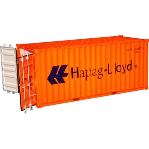 Collectible Toy Model Gift 1:20 Scale Hapag-Lloyd 20 GP Truck,Shipping Container Model For Business Gift, Decoration