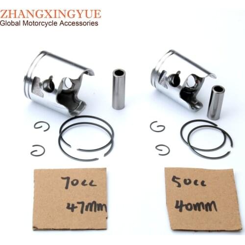 50cc 70cc Piston Kit for Aprilia RS4 RS RX SX SM 50 40mm 47mm D50B0 2-Stroke Motorcycle