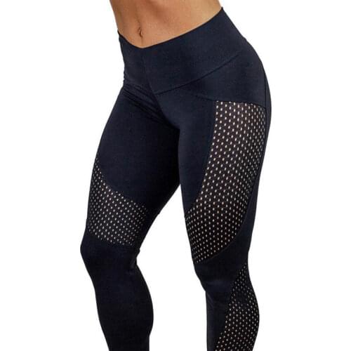 Yoga Leggings Stitching Fitness Push Up Leggings Summer Women Elastic Sport Workout Cool Sexy Pants