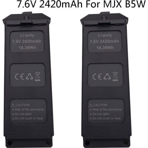 Li-Po Battery for MJX B5W 4K Brushless GPS RC Drone Spare Parts 7.6V 2420mAh upgrade battery Accessories X5 Pro Battery