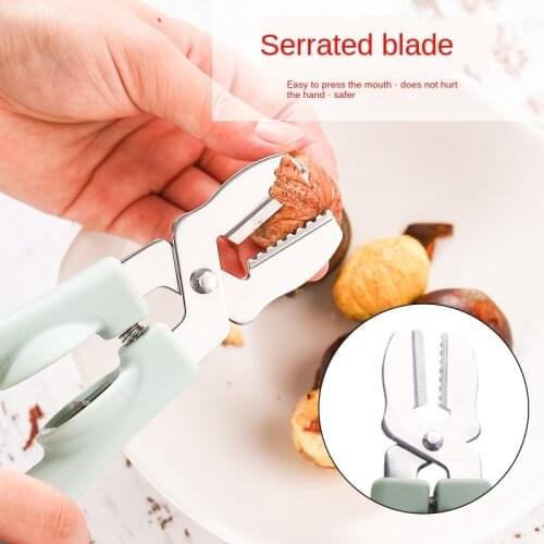 New Chestnut Opener Household Chestnut Clip Stainless Steel Cross Peeling Artifact Nut Shelling Small Tools In Stock