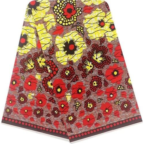 New Design African Nigerian Wax Printed Fabric Cotton Best Quality 100%Soft Ankara Sewing Material For Dress 6 Yards S-P 4-06