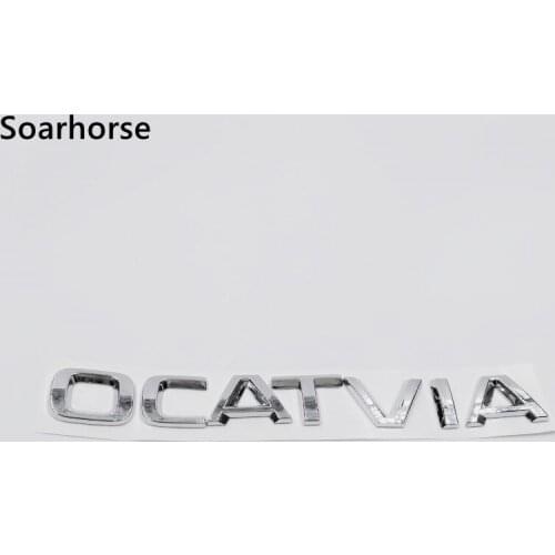 New style For Octavia Logo Sticker Car Tail Gate Emblem Badge For Skoda Octavia Decoration Decal