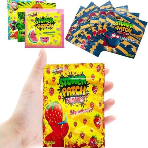 105pcs Weed Zip Lock Bags Tobacco Sealed Storage Clear Plastic PE Bags Portable Baggies for 500mg powdered candy packaging