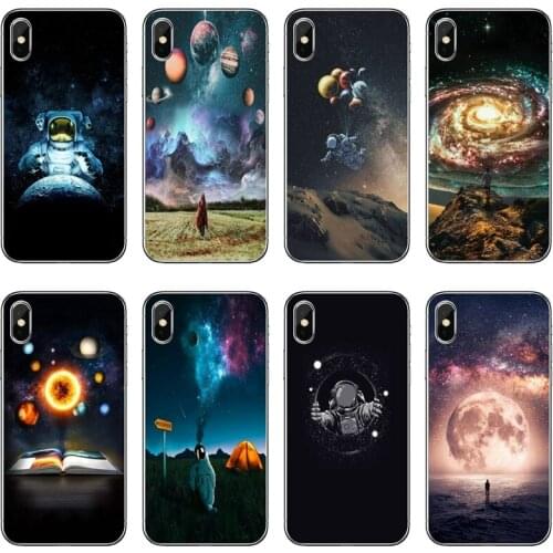 Universe Stars Moon Transparent Phone Case For iPhone 12 11 Pro Max Mini XS Max XR X 8 7 Plus 6 6S Plus 5 5S SE 2020