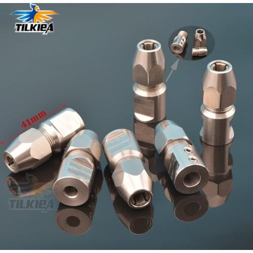 RC Boat Flexible Coupling CNC Stainless Steel 5mm/6mm/8mm/10mm*6.35mm Left/Right Flex Collet Coupler
