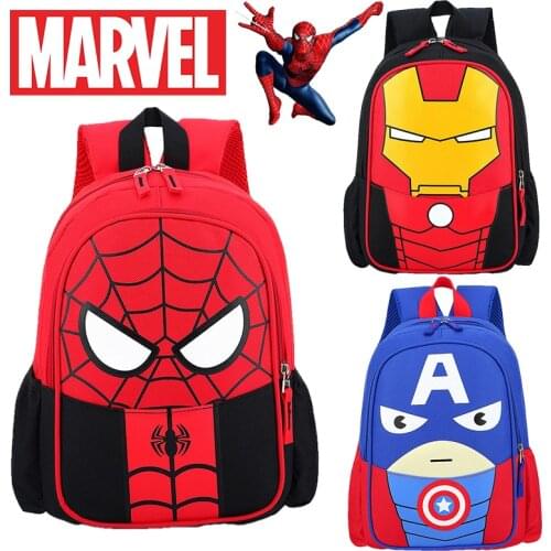Disney Spiderman Backpack New Style Cartoon Backpack Boy Girl Kindergarten Nursery School Bag Back To School Bag Shipping Free