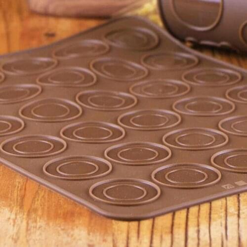 30 Hole Silicone Pad Oven Macaron Silicone Non-stick Baking Pad Mat Resistant Baking Baking Cake Pastry Tools Pan Temperatu L7S2