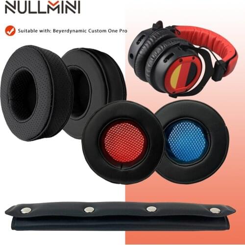 NullMini Replacement Earpads for Beyerdynamic Custom One Pro Earphone Thicken Leather Sleeve