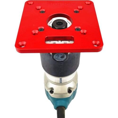 Universal RT0700C Aluminum Router Table Insert Plate Trimming Machine Flip Board for Woodworking Benches Router Table Plate