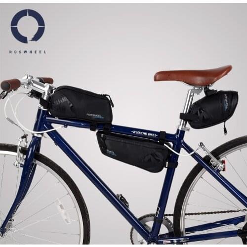 Roswheel Cross Series Bike Bicycle Cycling Saddle Rear Seat Top Tube Front Frame Bag Triangle Pannier Pack
