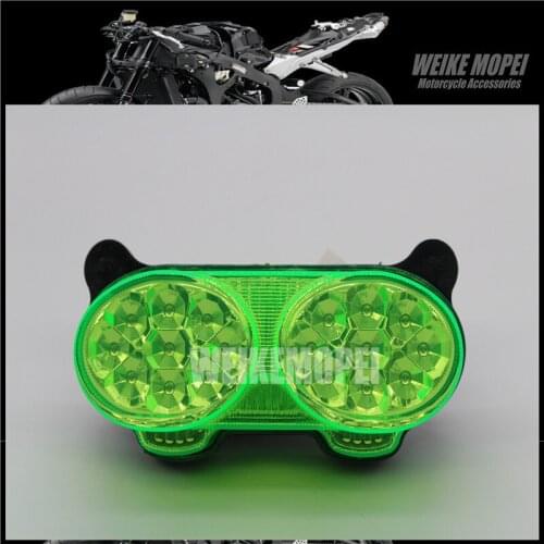 Green LED Tail Lamp Taillight Turn Signal Lights Rear light Fit For Kawasaki Ninja ZX-6R ZX600 ZX-9R ZX900 ZR-7 ZR-7S ZZR600