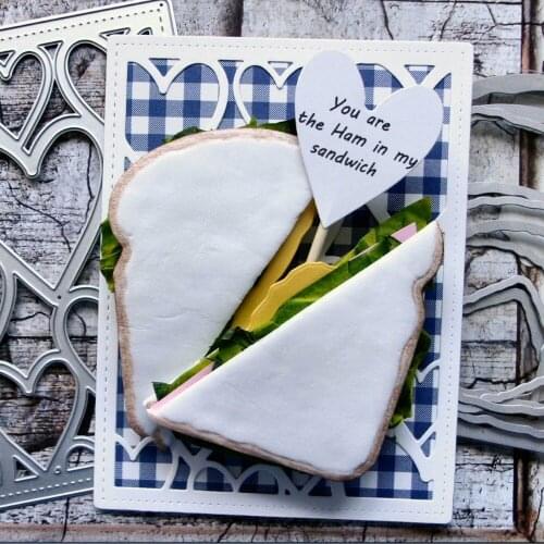 ZFPARTY Toast Bread Metal Cutting Dies Stencils for Scrapbooking/photo album Decorative Embossing Paper Cards