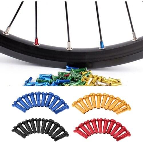 10 Pack Spoke Nipples Ends for Mountain Road Bikes 14 G Spokes Protector Guards