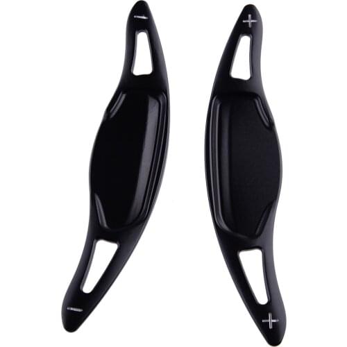 2pcs Black Car Steering Wheel Shift Paddle Shifter Extension Accessories Fit For Kia Stinger CK K8 2018 2019 2020