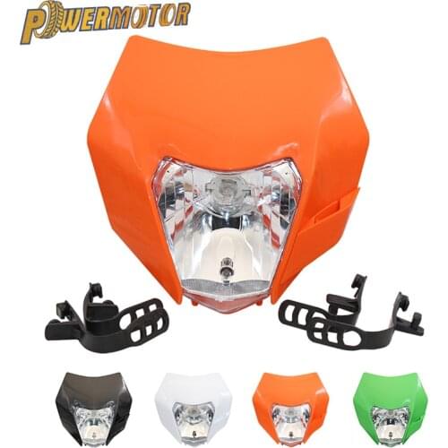 2016 Universal Motorcycle Headlight Headlamp Light For SXF EXC XCF SMR 150 200 250 350 450 Enduro Supermoto Dirt Bike Motor
