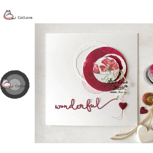 3PCS Circle Frame Metal Cutting Dies Stencils For DIY Scrapbooking Paper Card Decorative Craft Dies Embossing Die Cuts New 2019