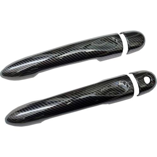 For Renault Clio Iv 4 Lutecia 2014 2015 2016 2017 2018 Chrome Door Handle Cover Abs Car Accessories Color Carbon Fiber