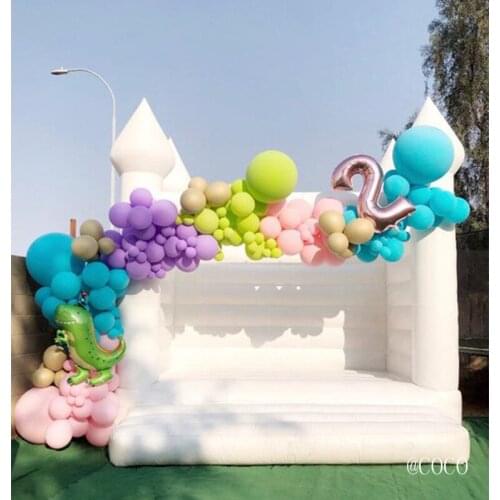 Free shipping to door, 3.6x3.6m New white wedding bouncer, popular inflatable jumper house birthday party bouncy castle