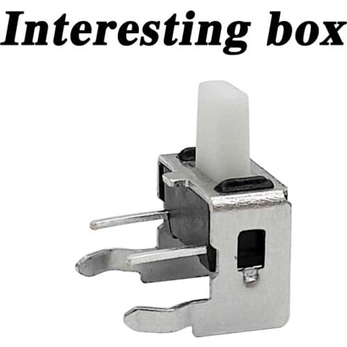 Free shippingTS-B004 Tact Switch 3*6*7.0 Side Press White Button with Stand 3X6X7.0 Key Switch DIY handmade accessories