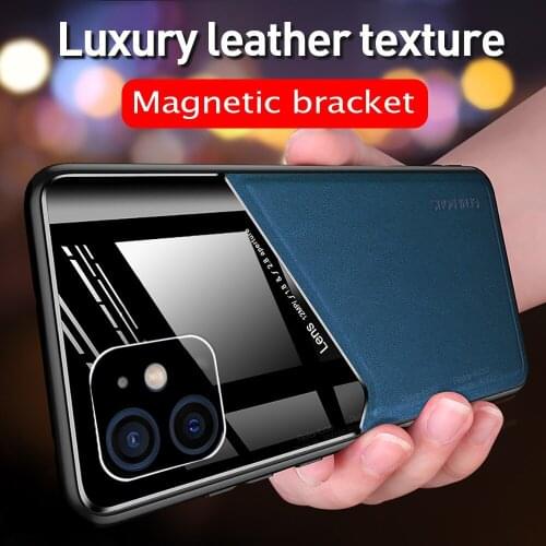 For Iphone 13 Pro Max Case Leather Camera Protect Cover For IPhone13 Mini Aifon 13Pro 13mini Shockproof Plexiglass Fundas Coque