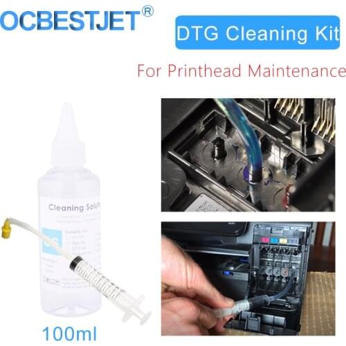 DTG Ink Textile Ink Maintenance Cleaning Liquid Kit For DTG Printer Cleaning Solution For Epson Based Direct To Garment Printer