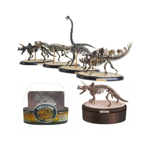 Dinosaur Fossil Tyrannosaurus Rex Velociraptor Triceratops Skull Model Diamond Building Block Assembly Toys Creator Series