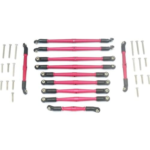 For 1/10 TRX6 Benz G63 6X6 88096-4 Upgrade Kits Lightweight Adjustable Length Upper and Lower Keel Rod