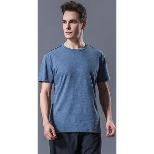 Workout Fitness Training Running Shirt S-6Xl Sports Gym T Shirt Men Short Sleeve Dry Fit T-Shirt Compression Stretch Top