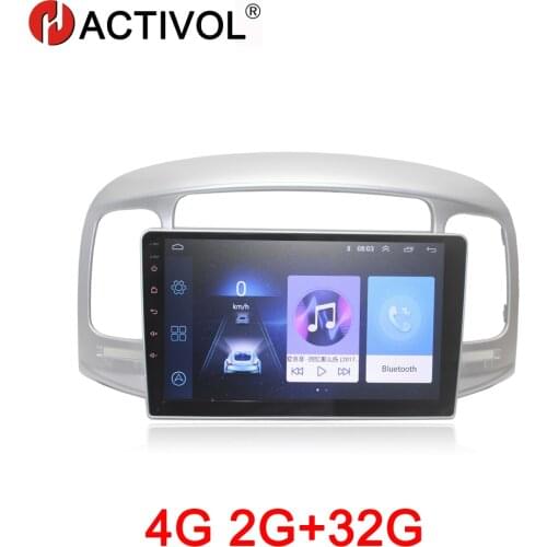 HACTIVOL 2G+32G Android 8.1 Car multimedia for Hyundai Accent 2006-2011 car dvd player gps navigation car accessory 4G internet