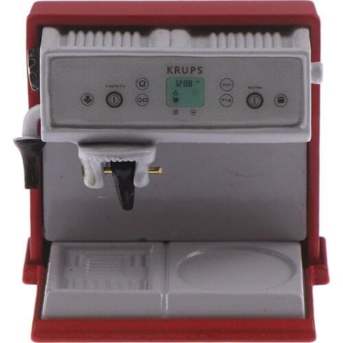 1:12 Scale Dollhouse Home DecorMetal Coffeemaker Simulation Kitchen Furniture Doll House Miniature Accessories