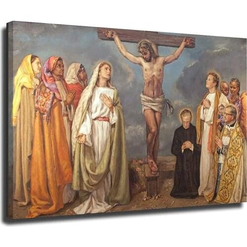 Mary With Jesus Canvas Crucifixion God Christ Poster Painting On Canvas Bedroom Wall Art Decoration Pictures Home Decor