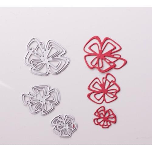 Metal Three flowers paper die cutting dies for Scrapbooking/DIY Easter wedding Halloween Easter card