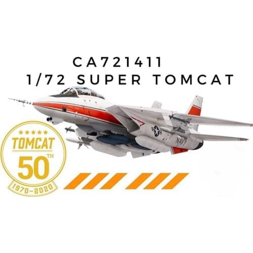 Model Airplane 1/72 U.S. Navy F14 F-14D SuperTomcat Carrier Fighter Aircraft Model 50th Anniversary Military Weapon Adult Toy