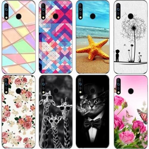 Fashion Soft silicone TPU Back Cover For Tecno Camon 12 Phone Funda Case For Tecno Camon 12 Air Cute Cartoon Case