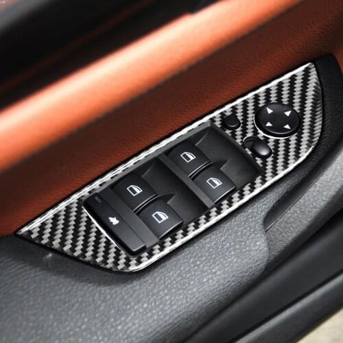 It Is Suitable For BMW Door Glass Upgrader Trim Panel Pasted On Left Hand Drive BMW E84 Old X1(11-15) The Carbon Fiber