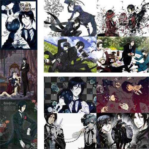 Black Butler posters Japanese anime wall prints home fdecoration glossy paper