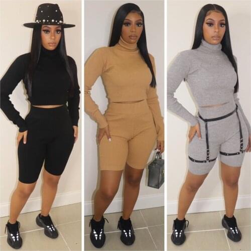 Casual Women Two Piece Set Full Sleeve Shirt And Pants Autumn Solid Color Sportsuit Tracksuit Matching Set Clothes For Women