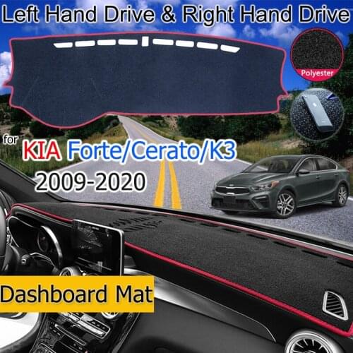 For KIA Forte Cerato K3 2009-2020 TD YD BD Anti-Slip Mat Dashboard Cover Pad Sunshade Dashmat Protect Carpet Car Accessories