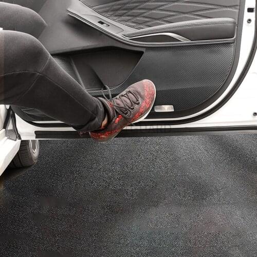 Carbon Fiber Door Anti-kick Pad Anti-kick Film Protector Anti-dirty Paste Decoration Car Accessories For Toyota Avalon 2019 2020