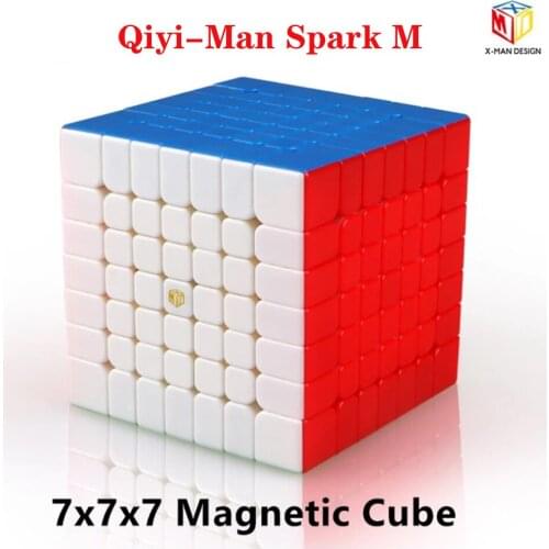 Qiyi Mofangge X-Man Spark M Magnetic 7x7x7 magic cube 7x7 speed cube Regular puzzle cubo magico Educational Toys For Children