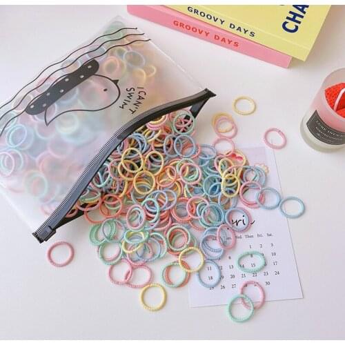 100PCS/Set Girl Hair Ring Children Ponytail Elastic rubber band hair band Hair Accessories girl Headband Scrunchie Headdress Set