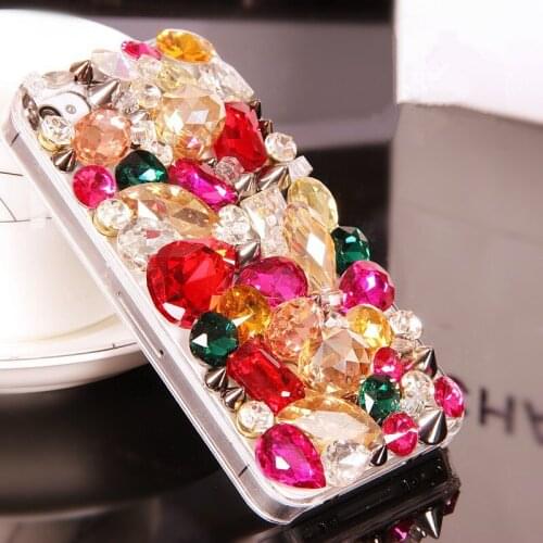 Diamond Flowers Bling Crystal Stone Luxury Decoration Case for SamsungA9 A8 A7 A6 J8 J7 J6(2016/2018 edition)Rhinestone Coque
