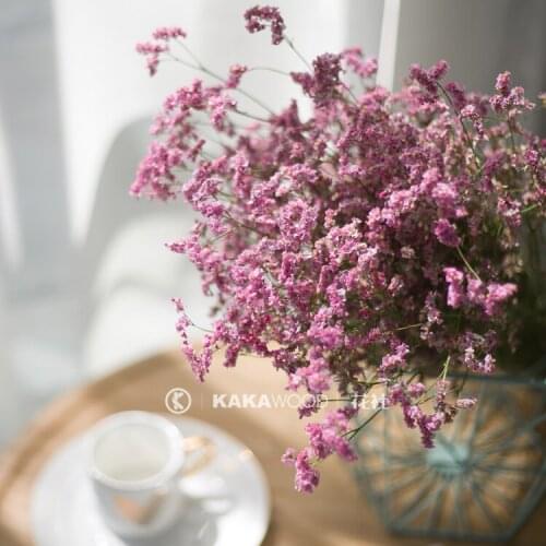 Pink Crystal Dried Flower Bouquet Dried Flower Air-Drying Decorative Flower Arrangement DIY Flower Material Home