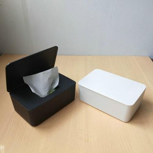 HIgh Quality Solid Color Rectangular Napkin Storage Box Tissue Dispenser for Bathroom Kitchen and Office